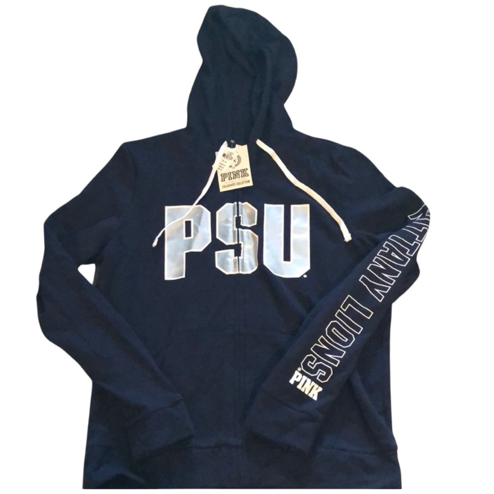 PINK Victoria's Secret Penn State Zip-Up SZ M ~ NEW